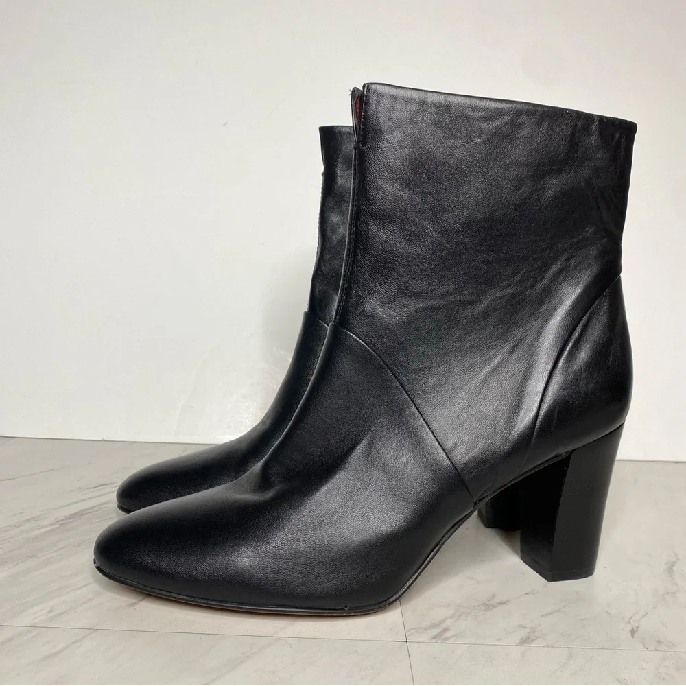 Franco Sarto Pia Black Leather Bootie 11M